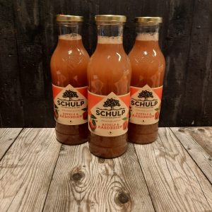 Schulp appel aardbeiensap Hugo Bogers Boerderijwinkel