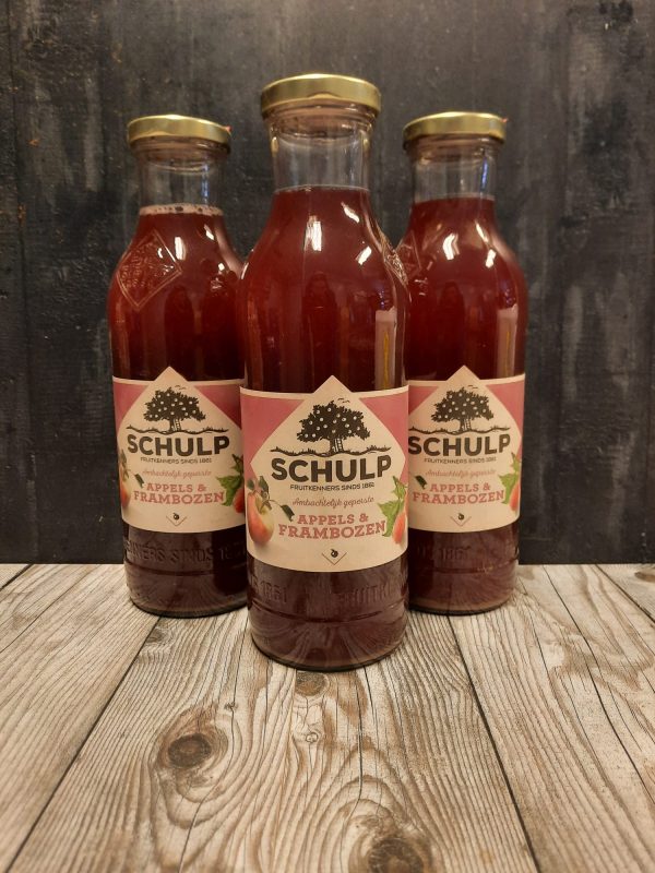 Schulp appels frambozensap Hugo Bogers Boerderijwinkel