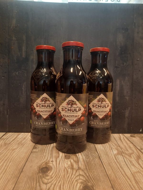 Schulp krachtsap cranberry Hugo Bogers Boerderijwinkel